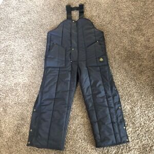 RefrigiWear Iron-Tuff Insulated High Bib Overalls Men Large Cold Wear 0385R READ